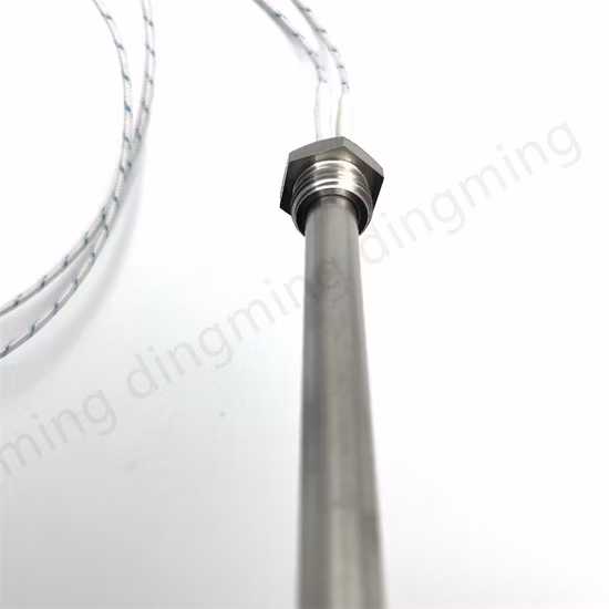 110V 120V 300W 400W Sand Blasted Electric Igniton Rod Heater Single Thread Fitting Pellet Cartridge Heater Element