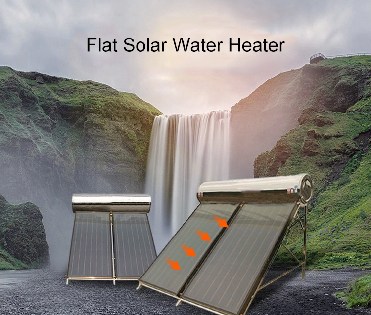 100L-400L Nonpressure Galvanized Steel Flat Plate Solar Energy Water Heater