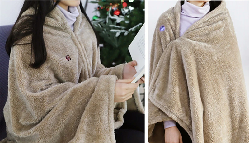 Women Heated Shawl Blanket Electric Blanket Heater for Winter