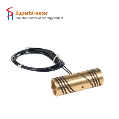 Calentador de manga de cobre de molde Calentador de canal caliente de bobina de calentamiento incrustada de anillo de calentamiento de cobre fundido