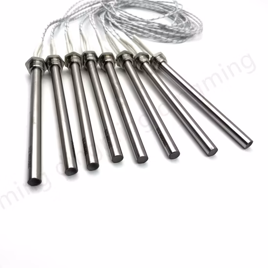 Calentador de varilla de encendido eléctrico con chorro de arena de 110V, 120V, 300W, 400W, elemento calefactor de cartucho de pellets de ajuste de rosca única