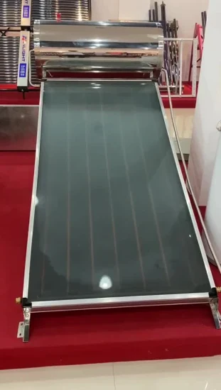 Calentador de agua termo solar de placa plana de cromo negro