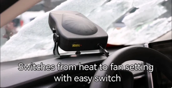 Ventilador/descongelador del calentador del coche de 12V/24V 180W, calentador para descongelar y quitar el hielo o la nieve en la ventana del coche