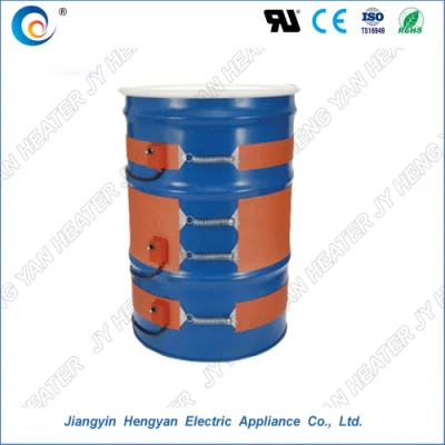 Calentador de tambor de aceite portátil Manta de calefacción de caucho de silicona con controlador de temperatura