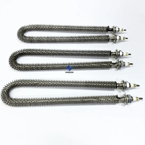 Calentadores tubulares con aletas de tira de conducto de aire eléctrico en forma de I/U/W
