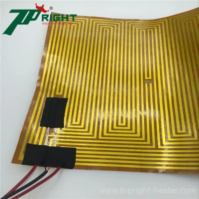 Calentador de poliimida de película Kapton flexible eléctrica adhesiva de 12V 24V 220V